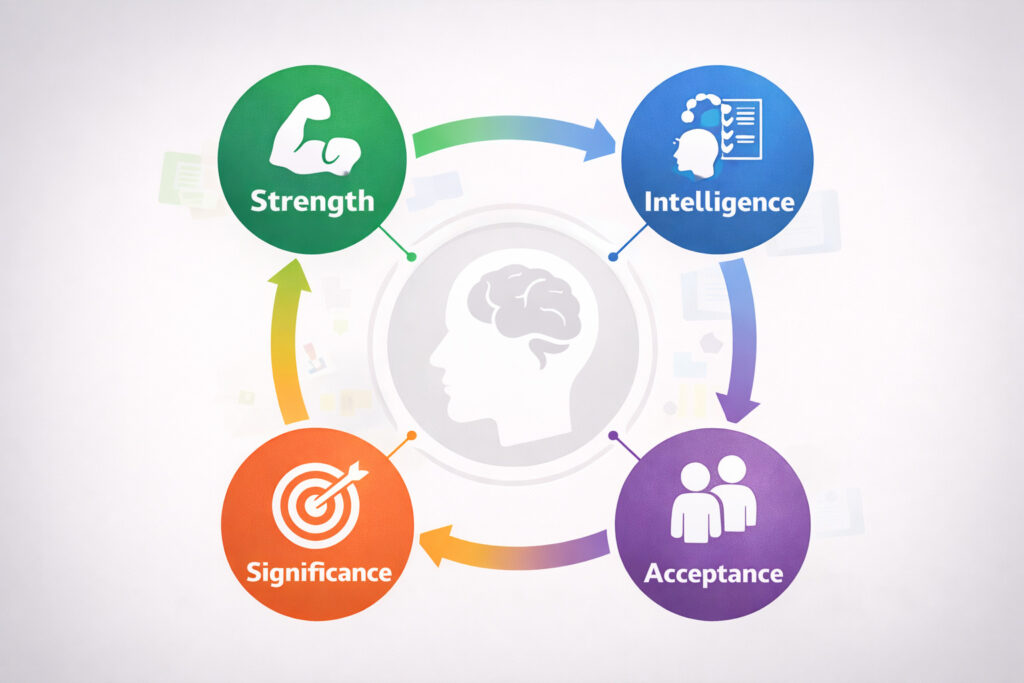 Four buyer motivation types influencing digital product purchases